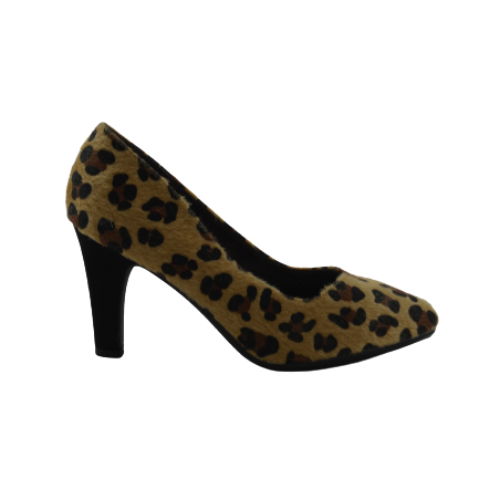 Zapato de salon tacon medio leopardo